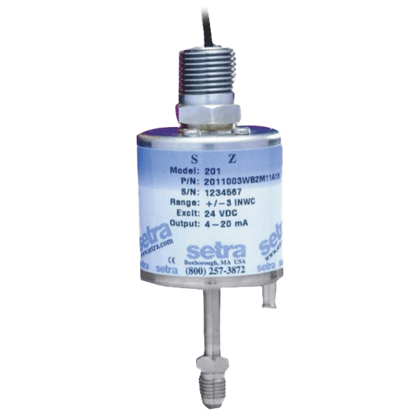 Setra Low Differential and Gauge Pressure Transducer, Model 201